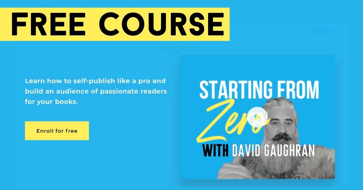 Book Promo sites are most effective when part of a marketing plan. Learn how to build your own with this Free Marketing and Self-Publishing Course - Starting From Zero with David Gaughran